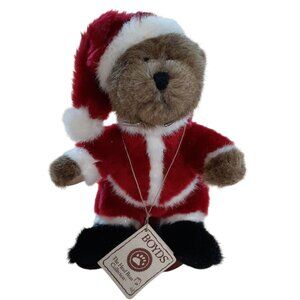 Boyds Bears The Head Bean Kringles Santa Claus Bear Christmas Plush Stuffed Toy